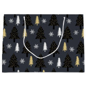 Chic Luxury Modern kerstboompatroon Groot Cadeauzakje (Voorkant)