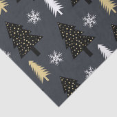 Chic Luxury Modern kerstboompatroon Tissuepapier (Detail)