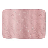 Chic Luxury roze Silver Glitter Badmat (Voorkant)