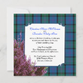 Chic MacThomas Tartan Pset Heather Wedding Kaart (Voorkant)