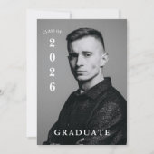 Chic Magazin Afgestudeerde, Moderne Afstuderen Kaart (Voorkant)