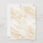 Chic Magnolia Floral met Gold Circle Framed Foto Save The Date (Achterkant)