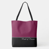 Chic Maid of Honor Canvas tas (Achterkant)