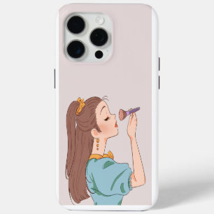 Chic Make-up Meisje Telefoonhoesje - Beauty & Glam iPhone 15 Pro Max Hoesje
