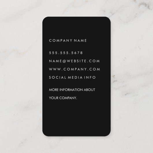 Chic Makeup Beauty Visitekaartje (Achterkant)