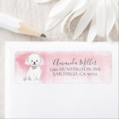 Chic Maltese Return Address Label (Insitu)