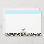 Chic mam-to-be Shower Uitnodiging 1 (Achterkant)