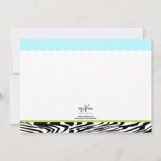 Chic mam-to-be Shower Uitnodiging 1 (Achterkant)