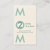 Chic mama Calling Card Contactkaartje (Achterkant)