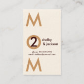 Chic mama Calling Card Contactkaartje (Achterkant)