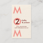 Chic mama Calling Card Contactkaartje (Achterkant)