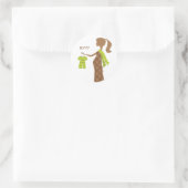 Chic mama om Baby shower-stickers te zijn Ronde Sticker (Tas)