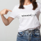 Chic Mama Script met Heart Est. Moederdag Gift T-shirt