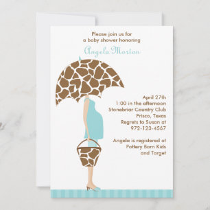Chic mama-to-Be Baby Shower-uitnodigingen Kaart