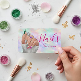 Chic Manicurist Artist Iridescent Opal Nail Studio Visitekaartje