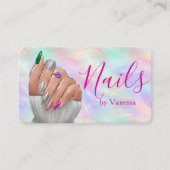 Chic Manicurist Artist Iridescent Opal Nail Studio Visitekaartje (Voorkant)