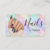 Chic Manicurist Artist Nail Studio Iridescent Opal Visitekaartje (Voorkant)