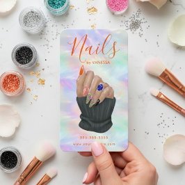 Chic Manicurist Artist Nail Studio Stylish Opal Visitekaartje