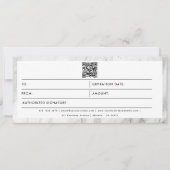 Chic Marble Business Logo QR Code Cadeaubon (Voorkant)