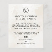 Chic Marble Custom Business Logo & Social Media Flyer (Achterkant)
