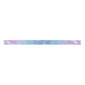 Chic Marble | Glitzy Glam Paars Violet Blauwe Ombr Satijnen Lint (Voorkant)