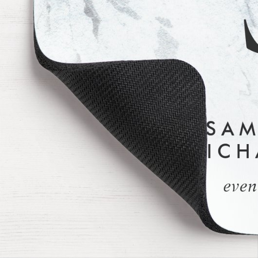 Chic Marble Monogram Muismat (Hoek)