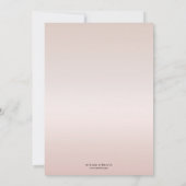 Chic Marble Roos Gold Floral Save the Date Kaart (Achterkant)