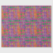 Chic Mardi Gras Paarse gouden harlekijnpatroon Cadeaupapier (Vlak)