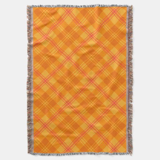 Chic Marigold Medley Oranje Pset Throw Blanket Deken (Voorkant Verticaal)