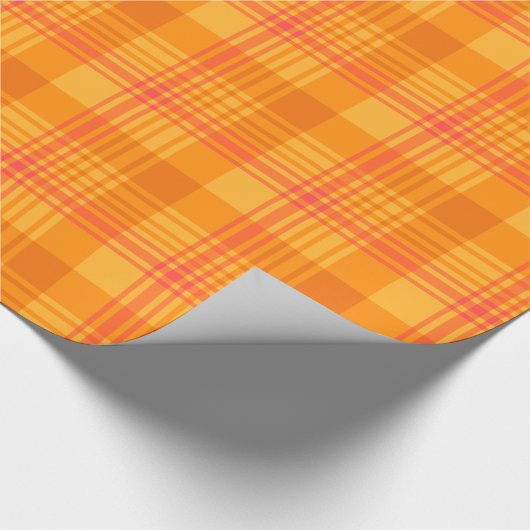 Chic Marigold Medley Oranje Pset Wrapping Paper Cadeaupapier (Hoek)