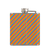 Chic Marigold Medley Striped Hip Flask Heupfles (Achterkant)