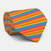 Chic Marigold Medley Striped Unisex Necktie Stropdas (Opgerold)