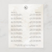 Chic Marmeren Elegant Restaurant Afhaalmenu & Logo Flyer (Achterkant)