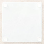 Chic Marmeren Finish Decoratief Glas Onderzetter (Achterkant)