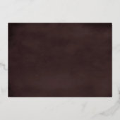 Chic Martini Nieuwjaar van de Eva Cocktail Party Folie Uitnodiging (Achterkant)