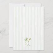 Chic Martini Tini One Gender Neutral Sip And See  Kaart (Achterkant)