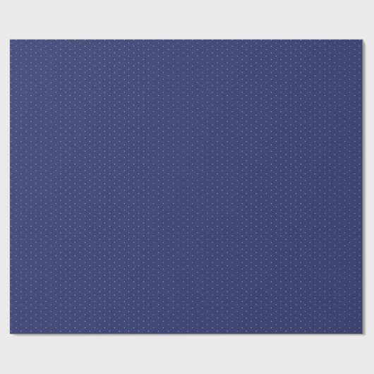 Chic marvy blue white minuscule polka stipt schatt cadeaupapier (Vlak)