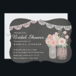 Chic Mason Jar & Chalkboard Vrijgezellenfeest uitn Kaart<br><div class="desc">Producten in de Little Bayleigh Store.</div>