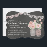 Chic Mason Jar & Chalkboard Vrijgezellenfeest uitn Kaart<br><div class="desc">Producten in de Little Bayleigh Store.</div>