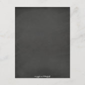 Chic Mason Jar & Chalkboard Wedding Insert kaart (Achterkant)