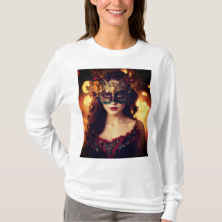 Chic Masquerade ontworpen T-shirt