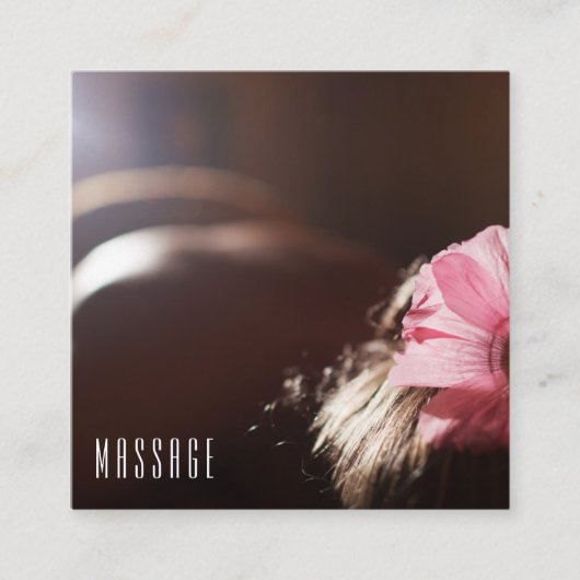 Chic Massage Therapy Visitekaartjes (Voorkant)