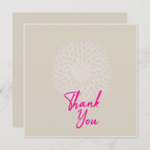 Chic Mauve Grey Floral and Pink Text