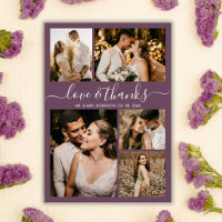 Chic Mauve Love and Bedankt Weddenschap Bedankt