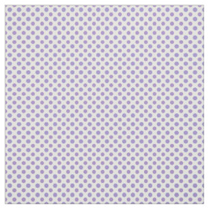 Chic Mauve op Witte Polka Dots Patroon Stof