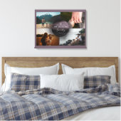 Chic Mauve Ornamental 4 Foto's Collage Canvas Afdruk (Insitu (Slaapkamer))