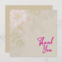 Chic Mauve Pink Floral en Roze Tekst