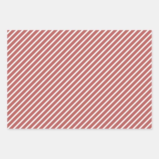 Chic Mauve Taupe Dusty Roos Circles Art Patroon Inpakpapier Vel (Voorkant 3)