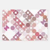 Chic Mauve Taupe Dusty Roos Circles Art Patroon Inpakpapier Vel (Voorkant)