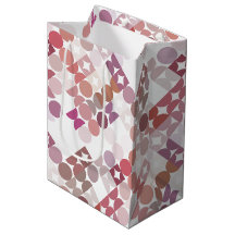 Chic Mauve Taupe Dusty Roos Circles Art Patroon